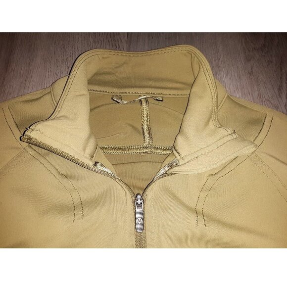 Lululemon InStill Full Zip Jacket Bronze Green Size 6 Activewear Running Yoga - Picture 5 of 14